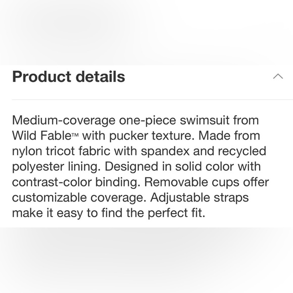 Wild Fable Chocolate One-Piece with Pink Straps - Picture 8 of 8